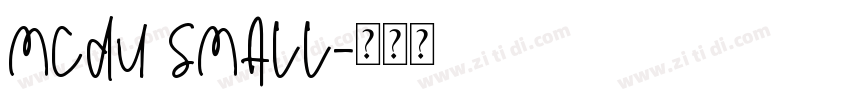 MCDU Small字体转换